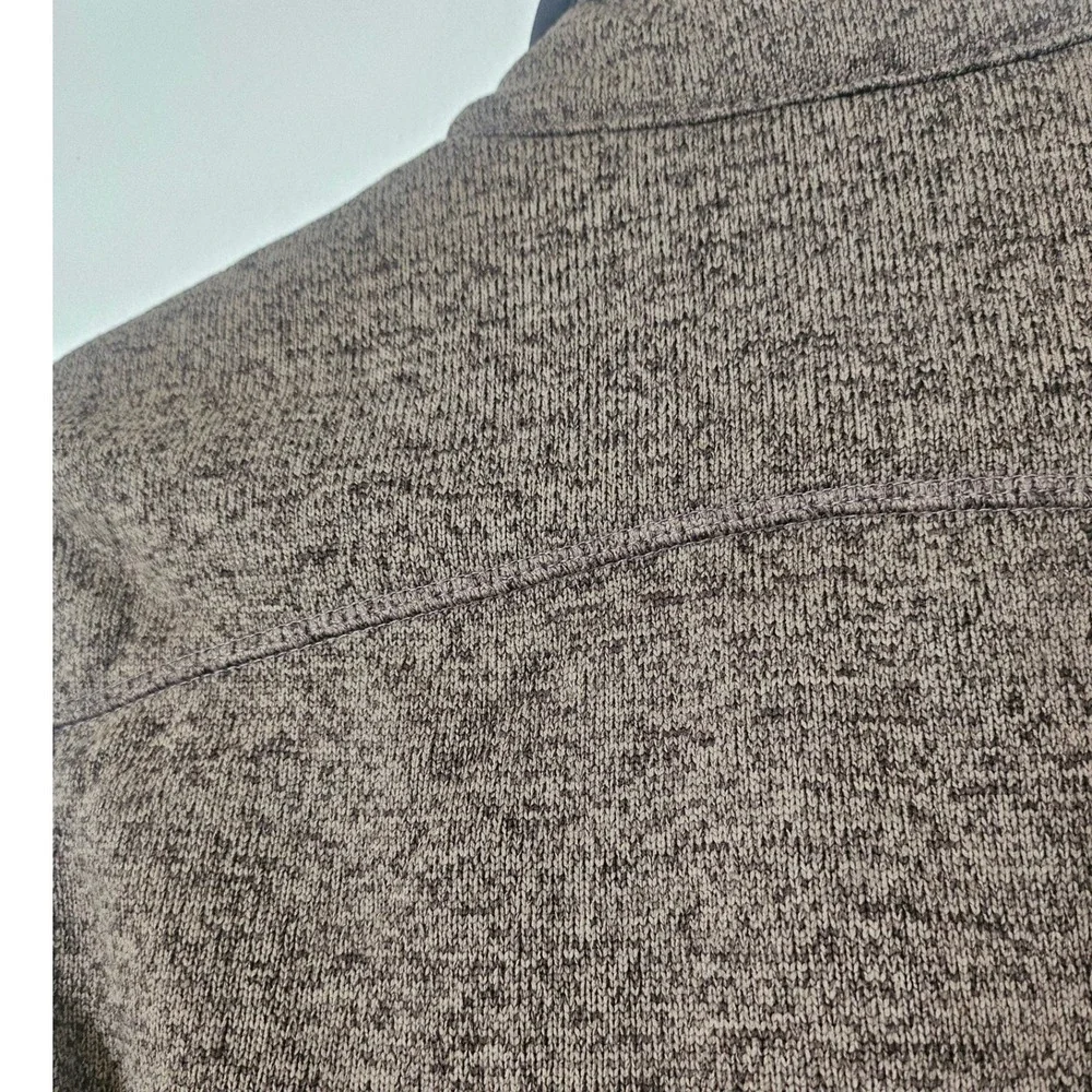 Orvis Sweater Fleece Vest Brown Medium Full Zip Outdoor Gorpcore Hiking Layering